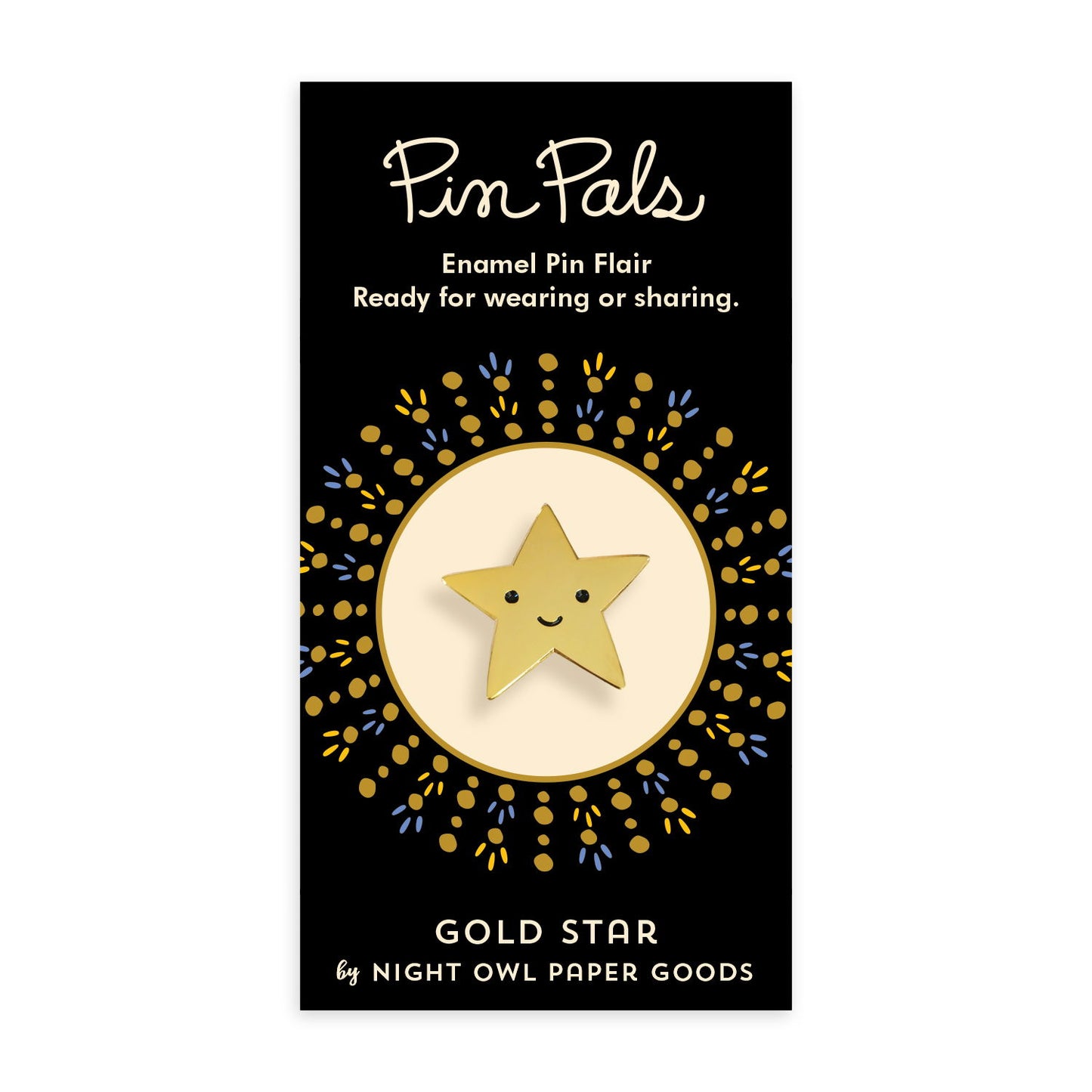 Gold Star Enamel pin