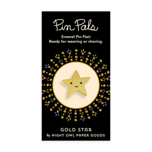 Photo of Happy Tree Holiday Cards & Gold Star Enamel Pin Set