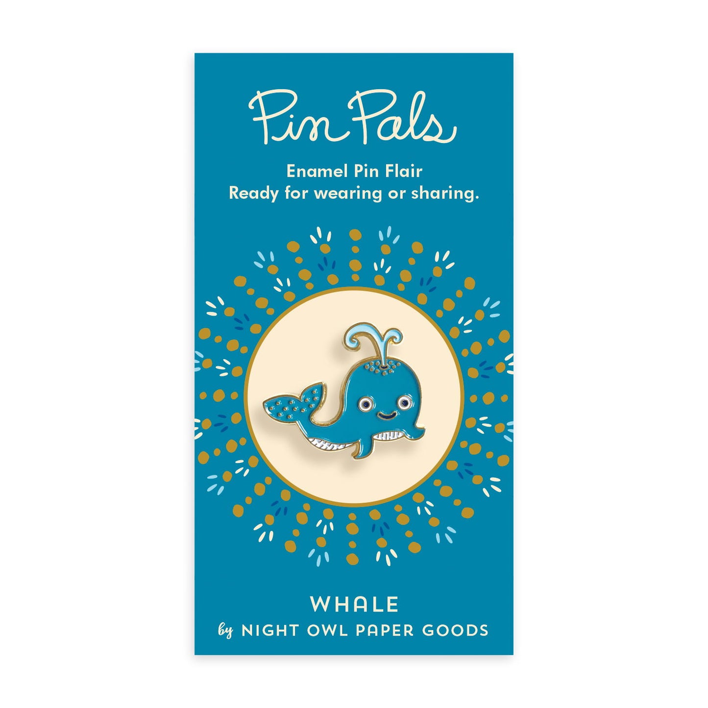 Whale Enamel pin
