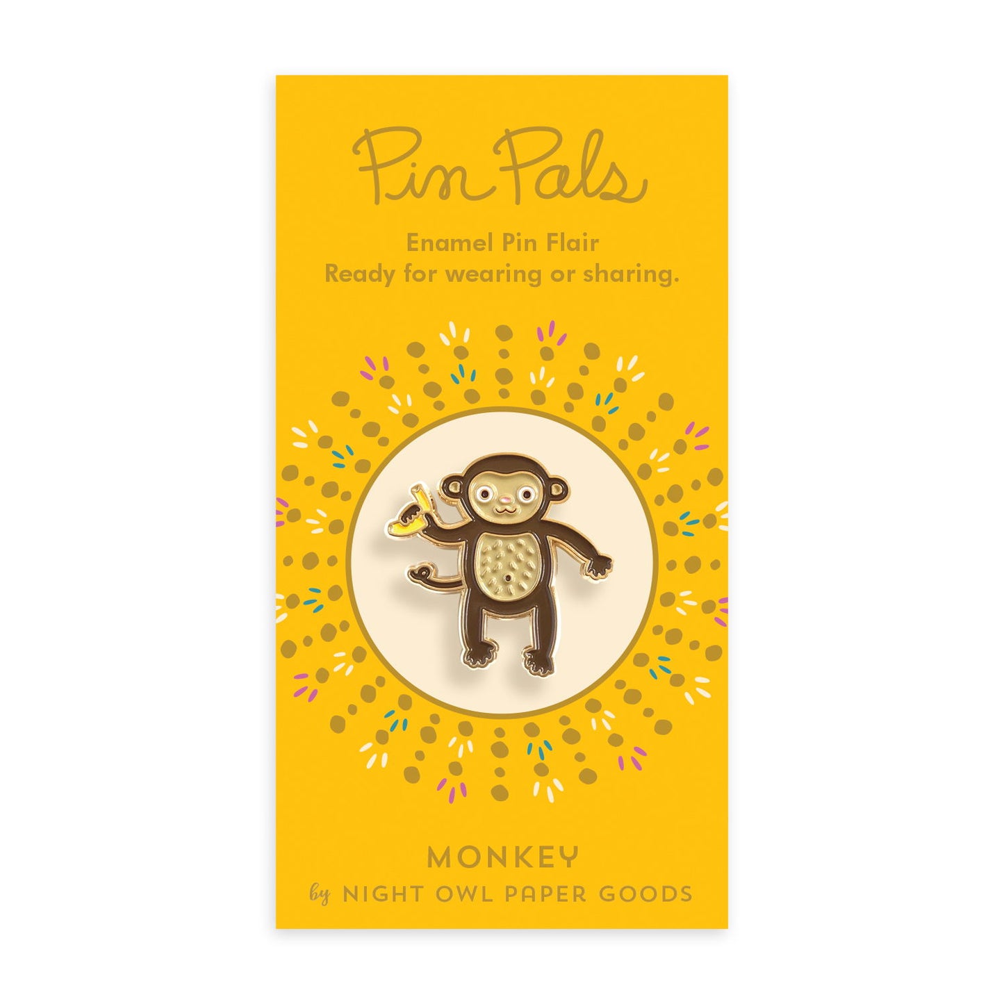 Monkey Enamel pin