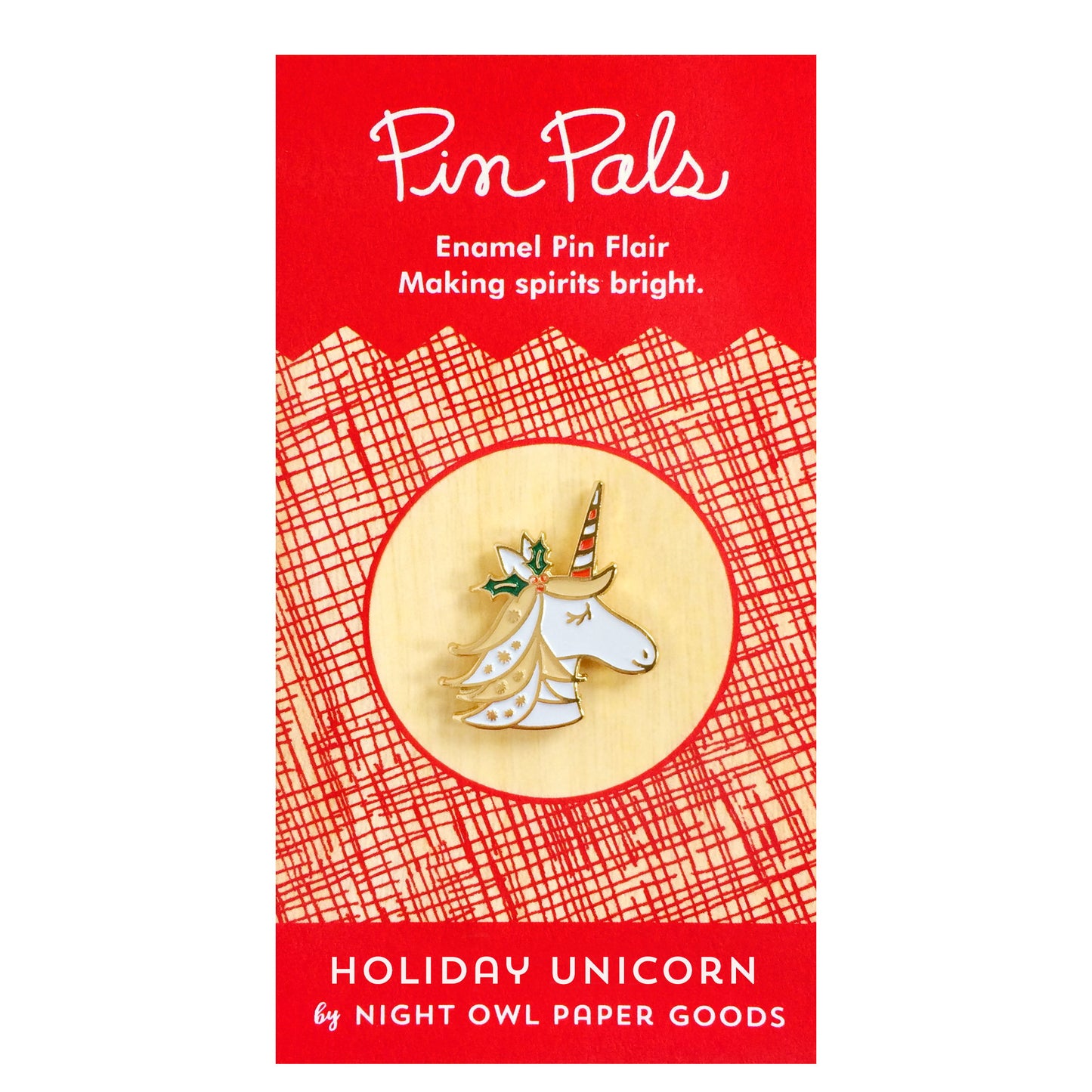 Holiday Unicorn Enamel pin