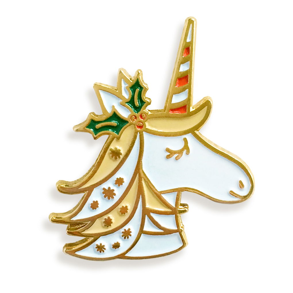Holiday Unicorn Enamel pin