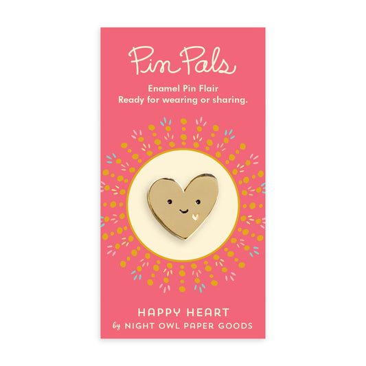 Happy Heart Enamel pin