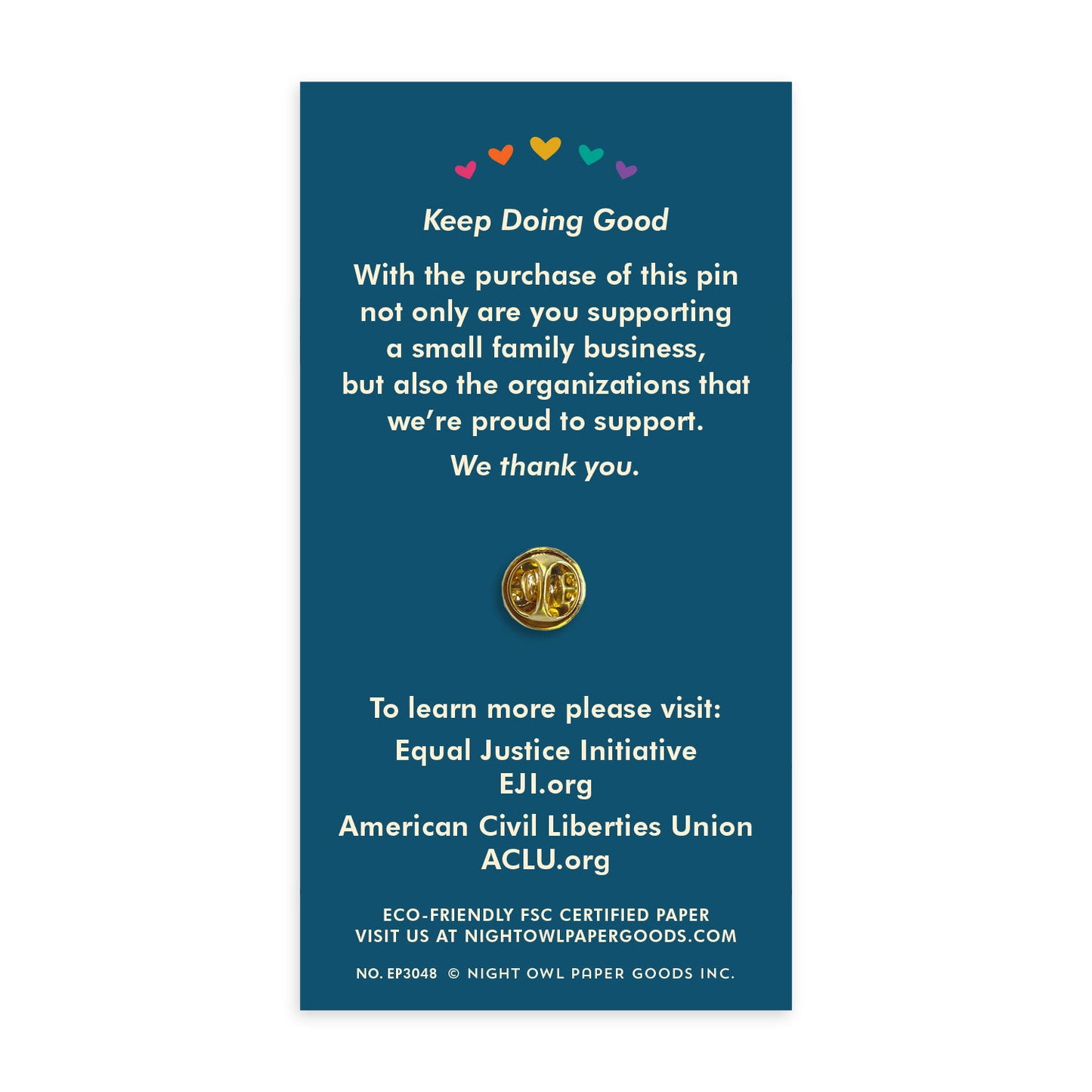 Unity Blue Enamel pin