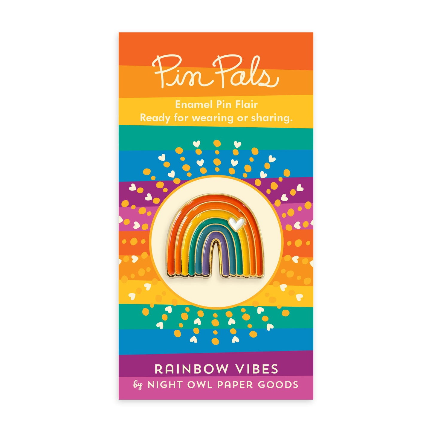 Rainbow Vibes Enamel pin