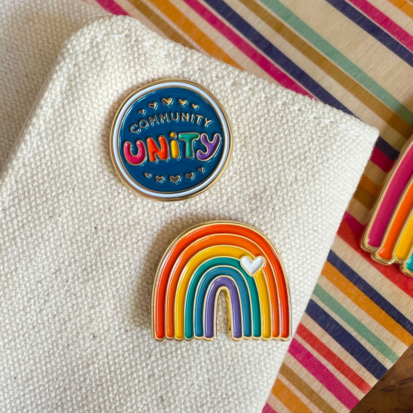 Rainbow Vibes Enamel pin