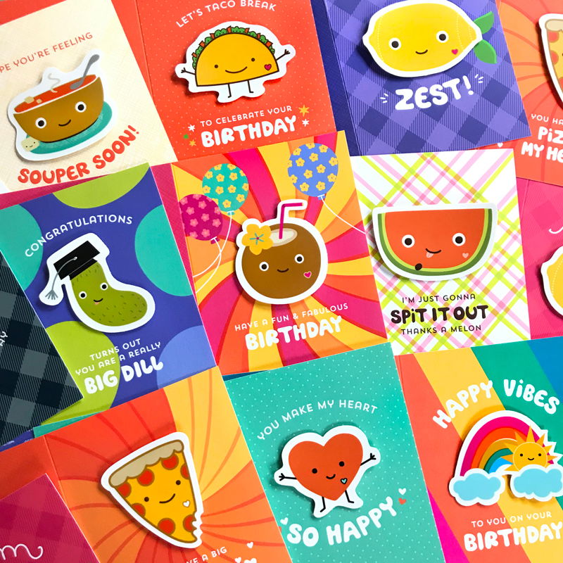 Check out our entire line of sticker cards.