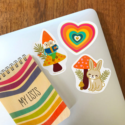 Colorful Heart Vinyl Sticker