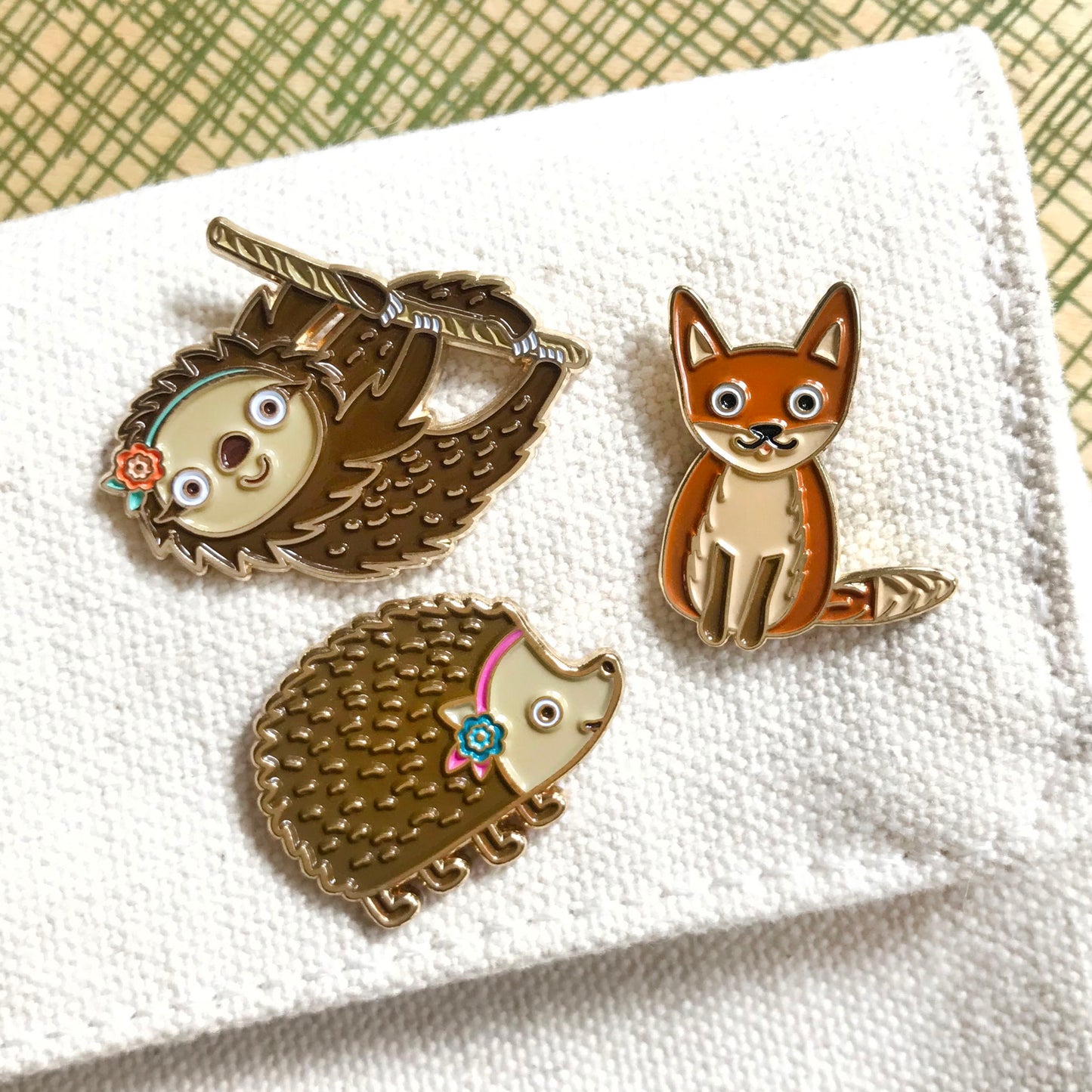 Hedgehog Enamel pin
