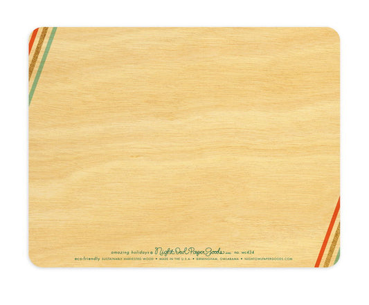 Amazing Holidays Wood Holiday Card