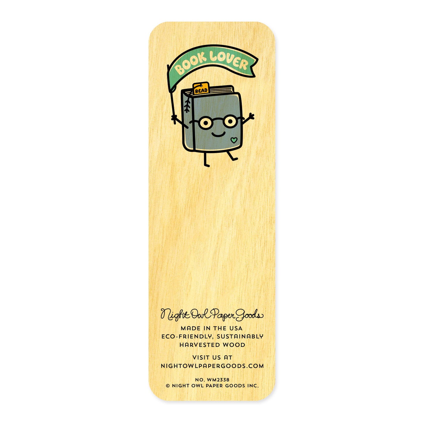 Gimme Books Mini wood bookmark