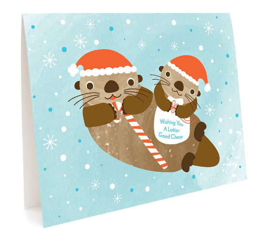 Lotter Otter Holiday Card