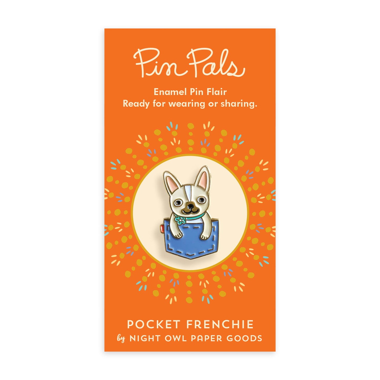 Pocket Frenchie Enamel pin