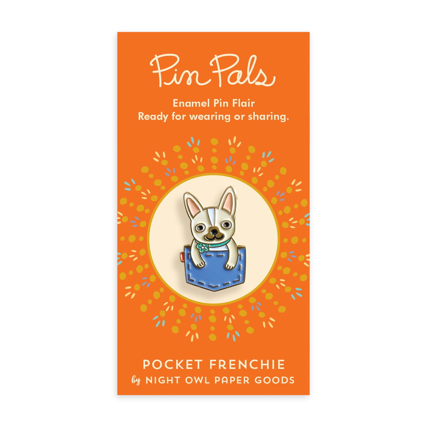 Pocket Frenchie Enamel pin