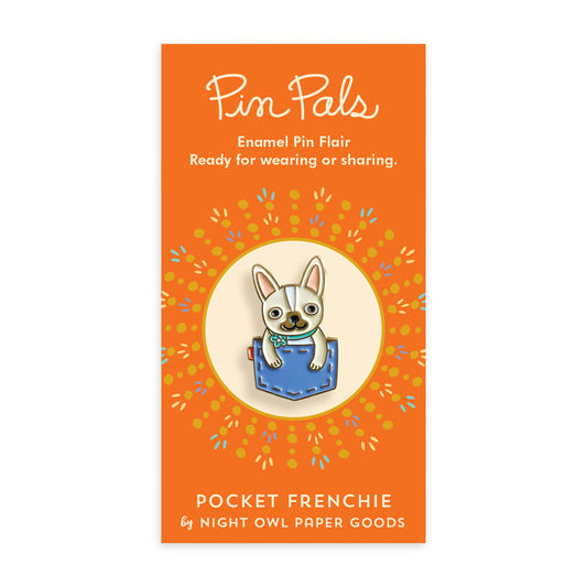 Pocket Frenchie Enamel pin