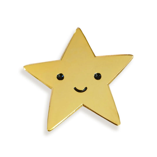 Gold Star Enamel pin