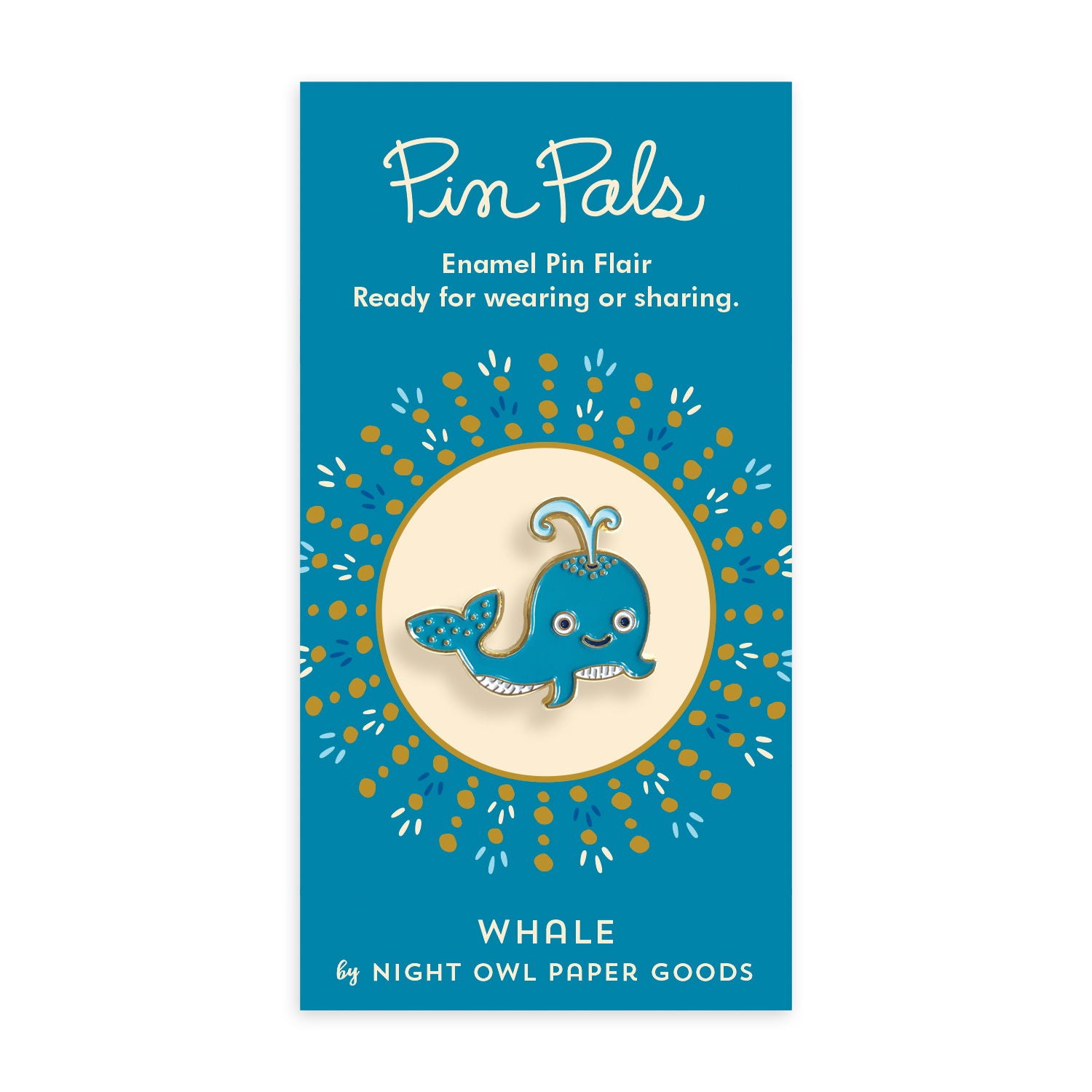 Whale Enamel pin