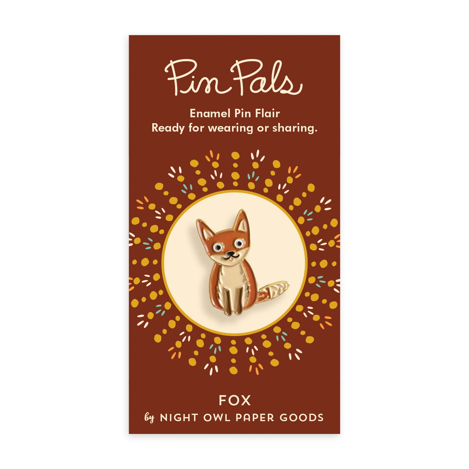 Fox Enamel pin