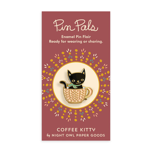 Coffee Kitty Enamel pin