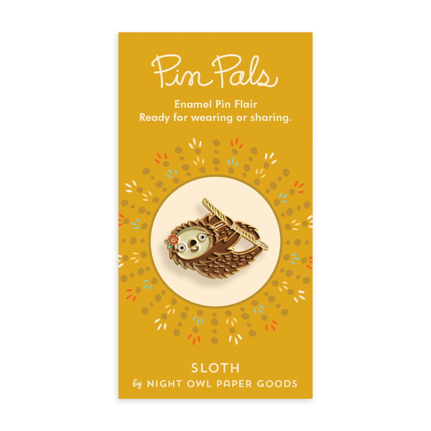 Sloth Enamel pin