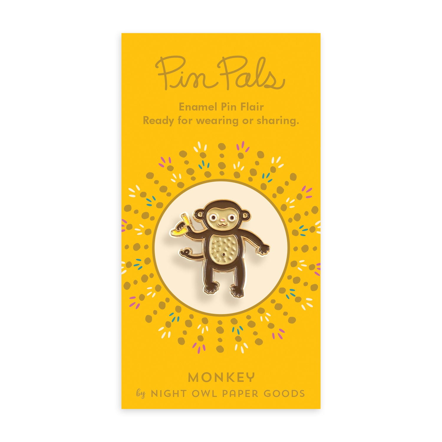 Monkey Enamel pin