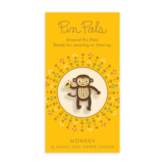 Monkey Enamel pin