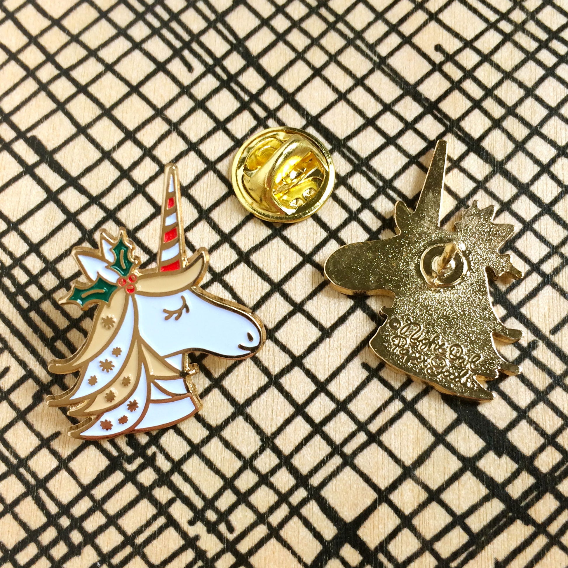 Holiday Unicorn Enamel pin