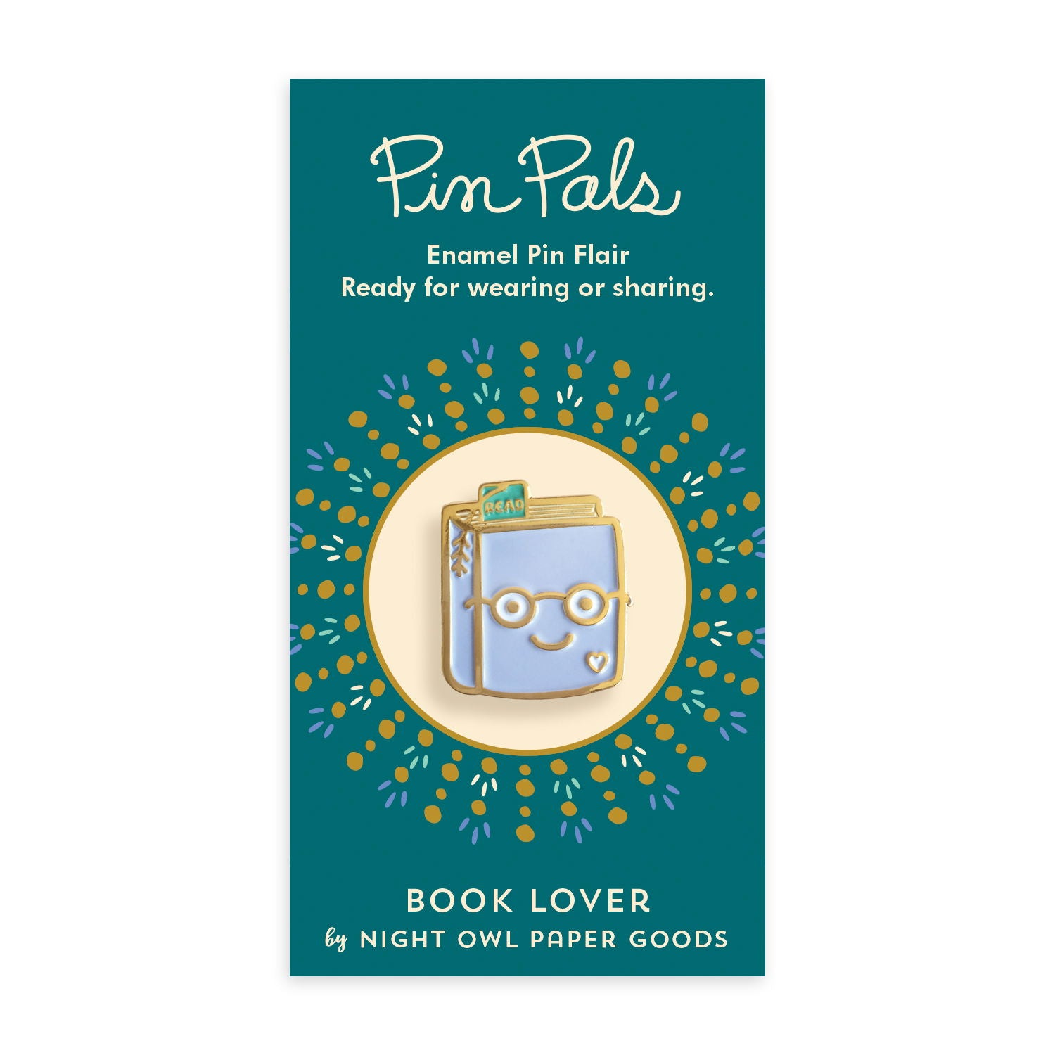 Book Lover Enamel pin