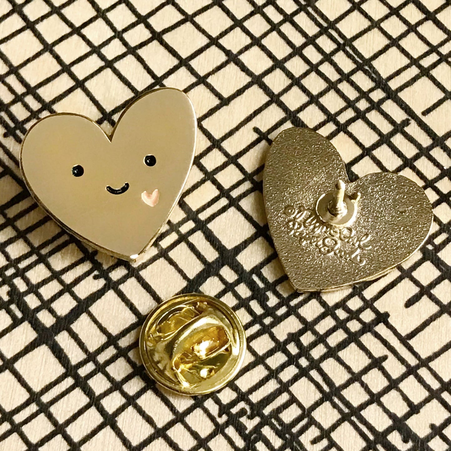 Happy Heart Enamel pin