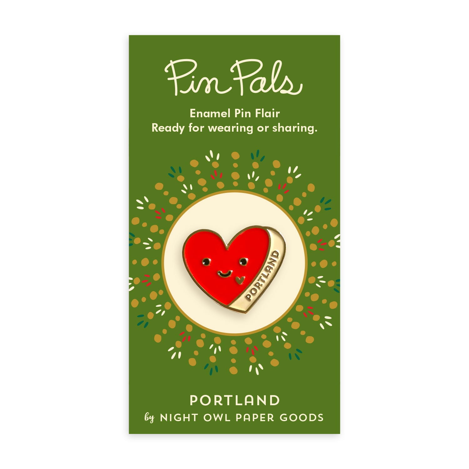 Portland Heart Enamel pin