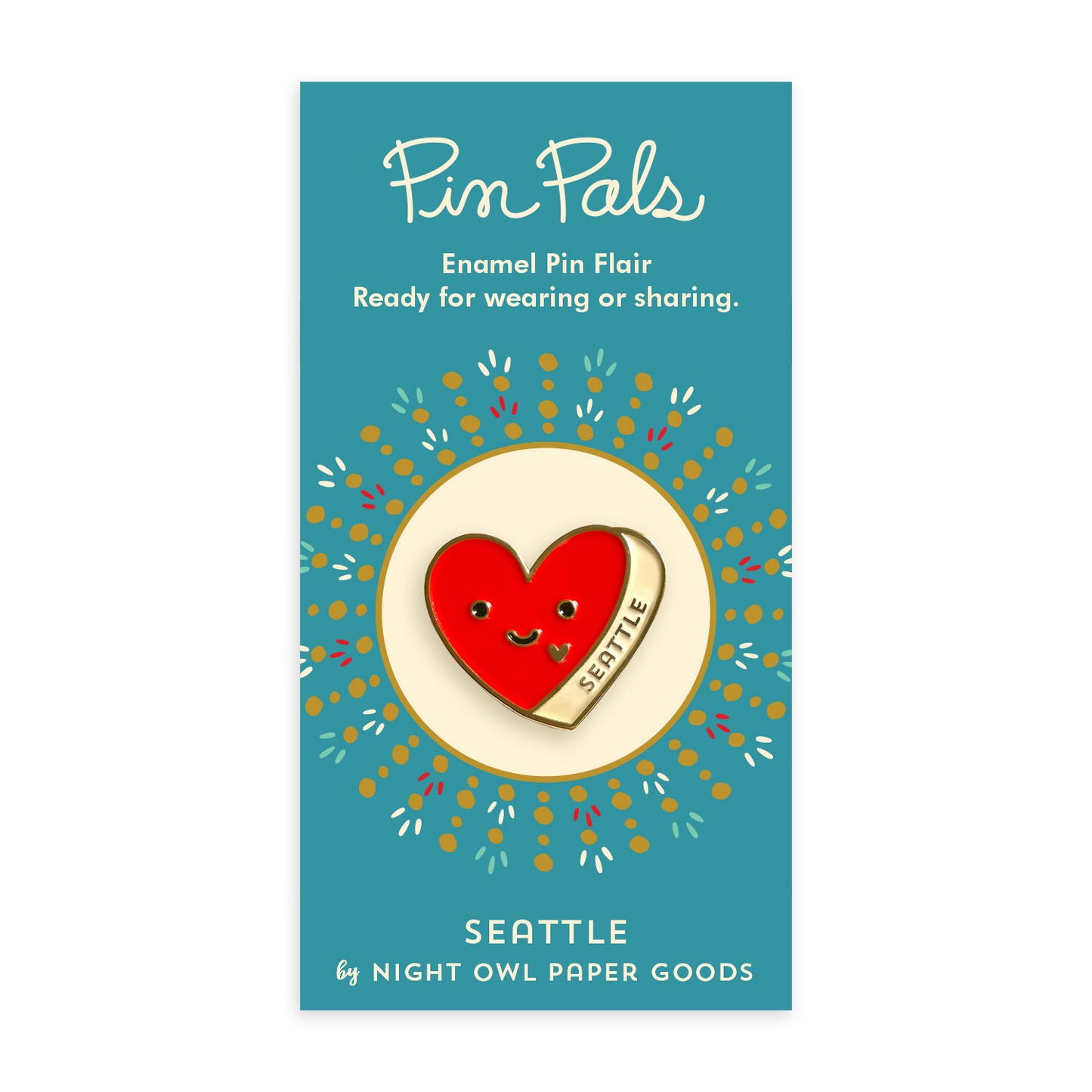 Seattle Heart Enamel pin