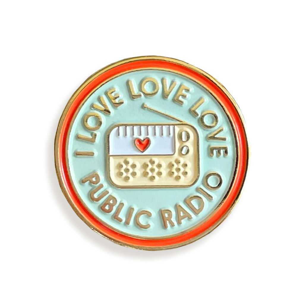 Public Radio Enamel pin