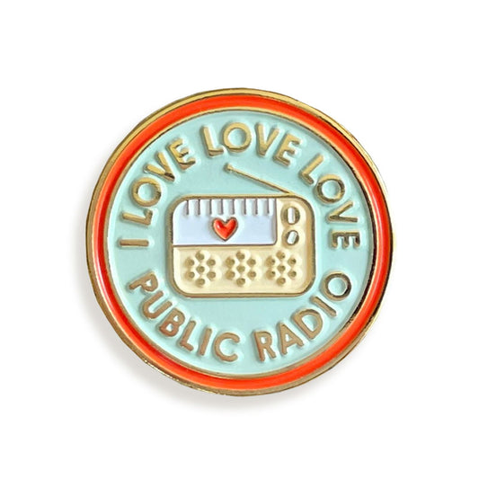 Public Radio Enamel pin