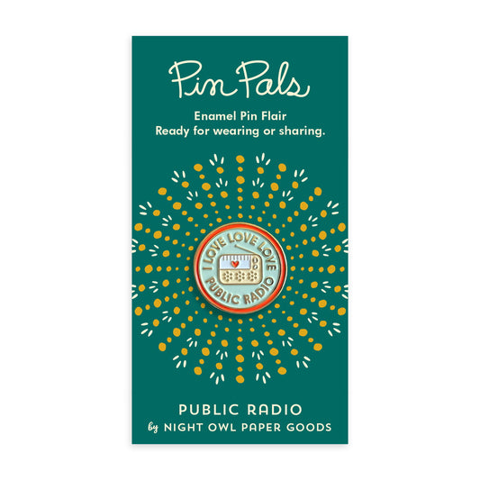 Public Radio Enamel pin