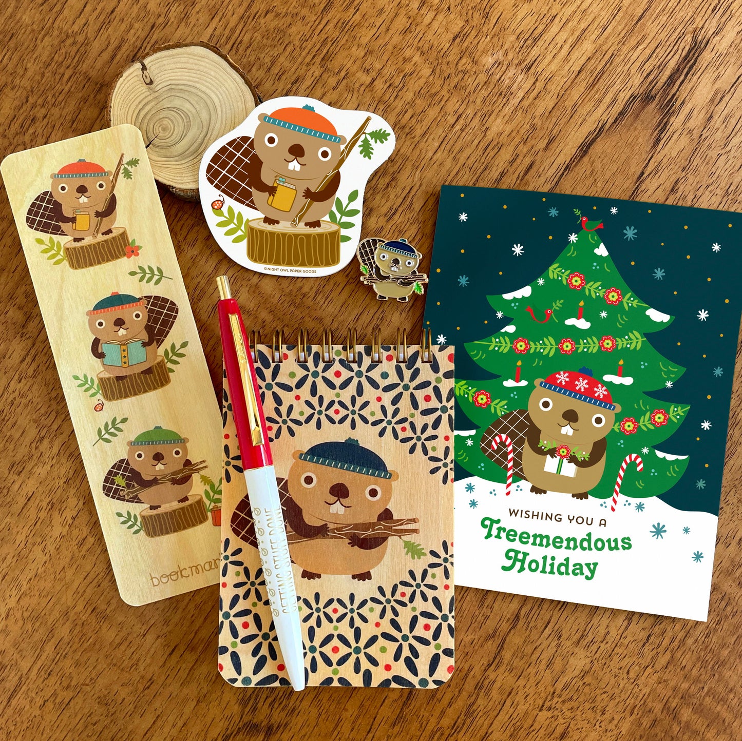 Treemendous Holiday - Box of 10 Folded Paper Holiday Cards