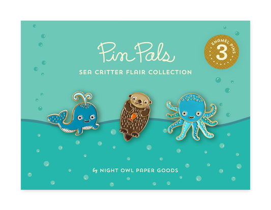 Photo of Sea Critter Flair Pin Pals Gift Set