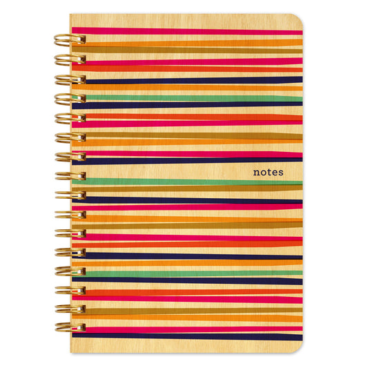Party Lines Pocket-Size Wood Notebook