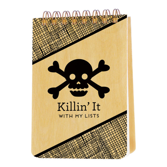 Killin' It Wood Mini Notepad