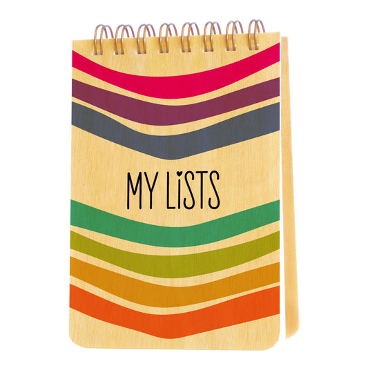 My Lists Wood Mini Notepad