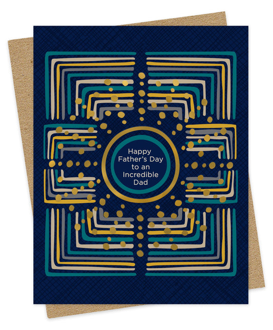 Incredible Dad Foil-Stamped Father's Day Card