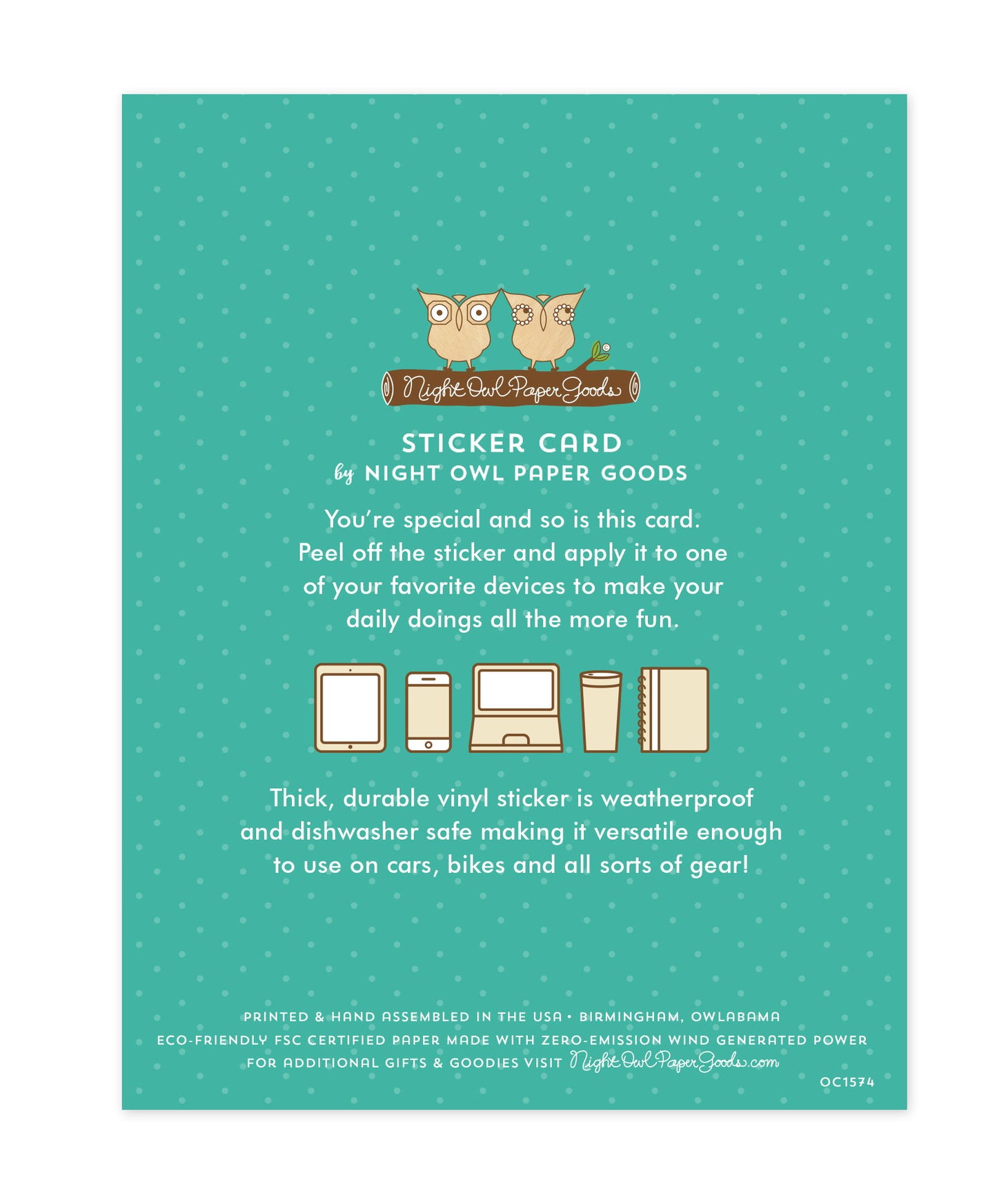 Happy Heart Sticker Love Card