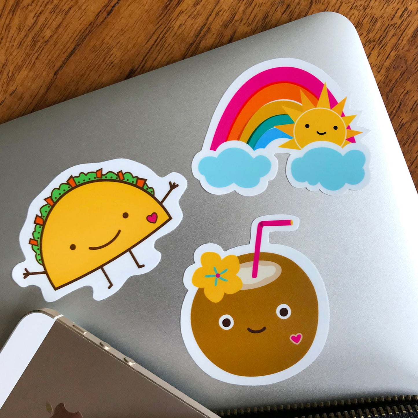 Sticker in action.
