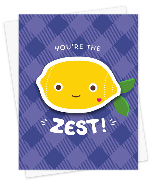 Lemon Zest Sticker Encouragement Card