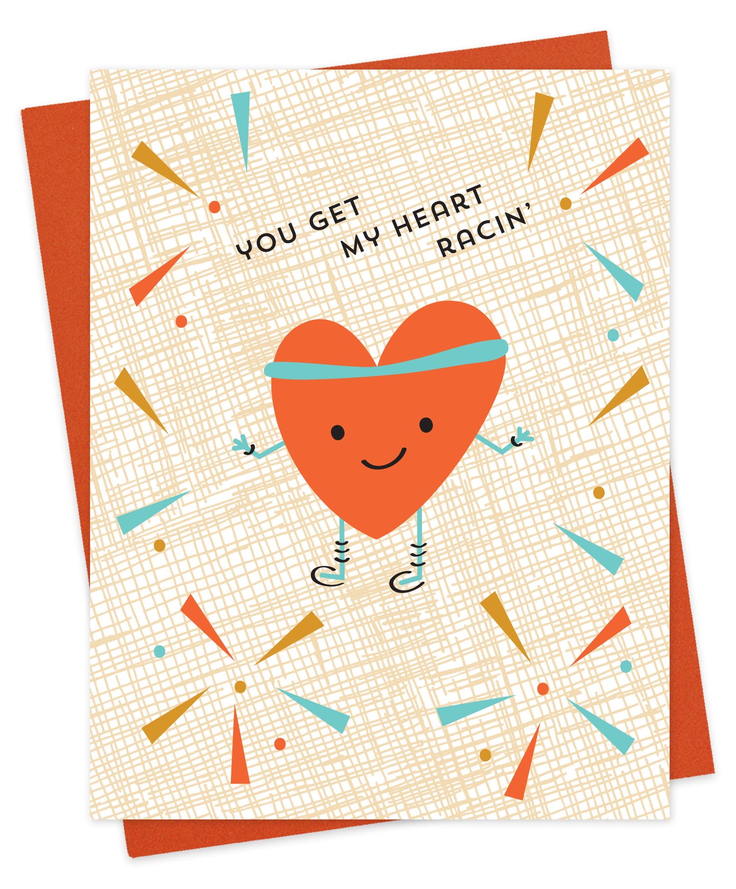 Racin' Heart Love Card