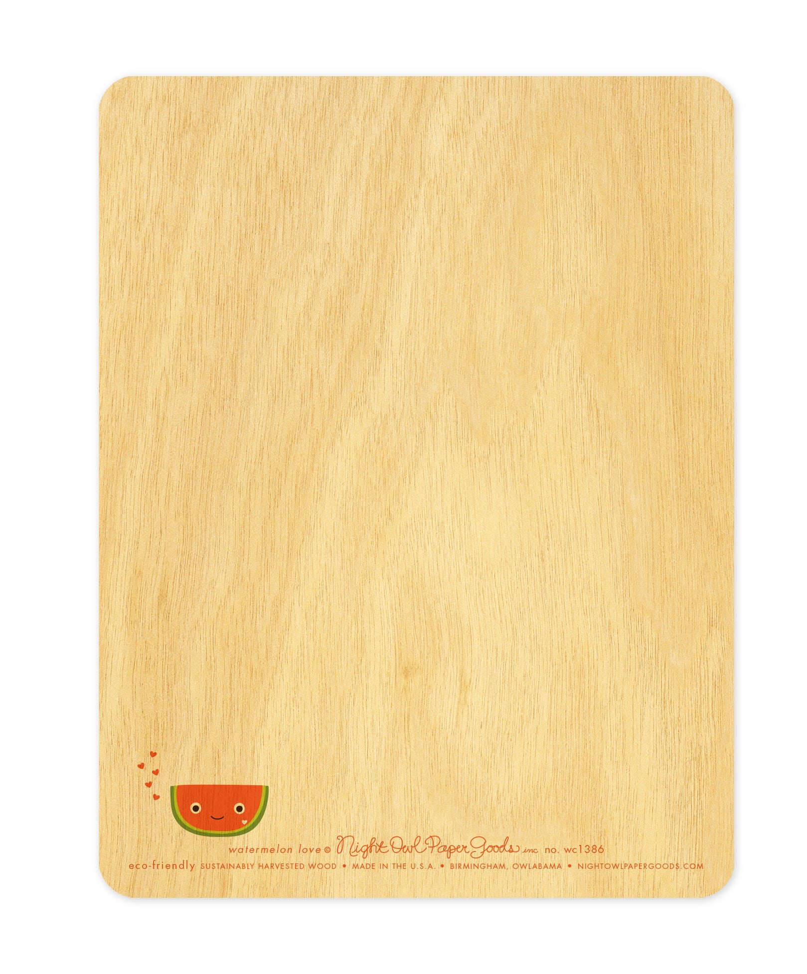 Watermelon Love Wood Love Card