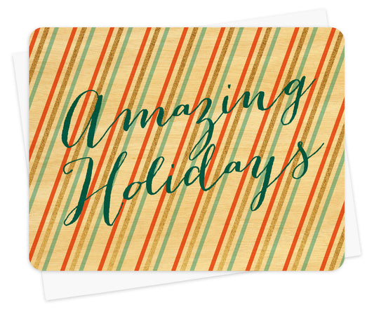 Amazing Holidays Wood Holiday Card