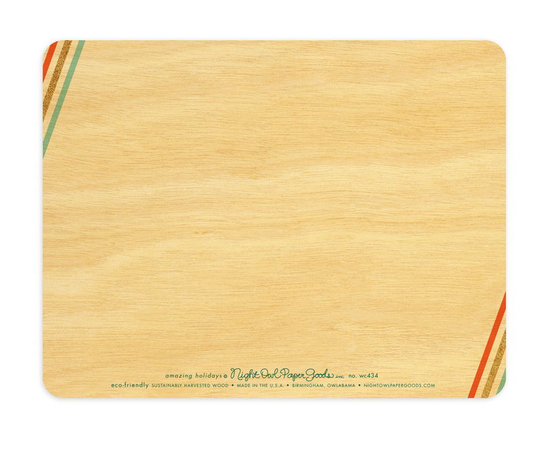 Amazing Holidays Wood Holiday Card
