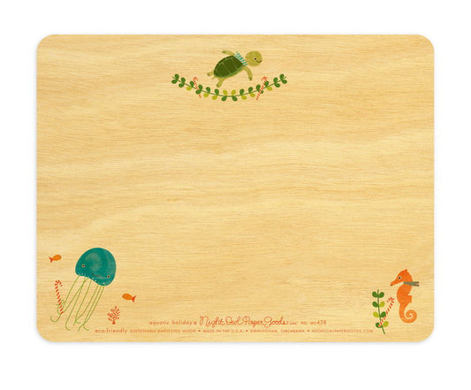 Aquatic Holiday Wood Box