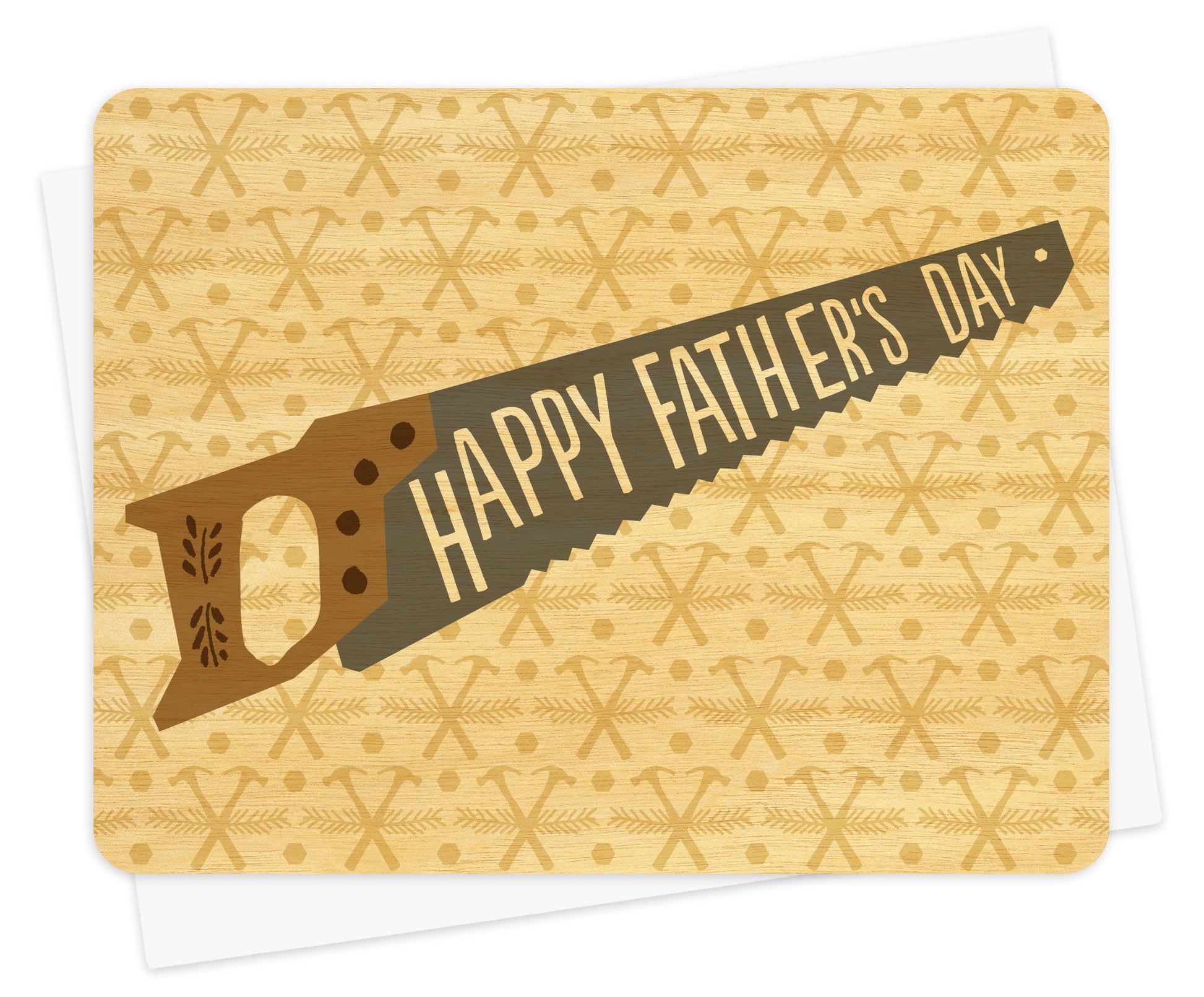 Tool Time Wood Father's Day Card